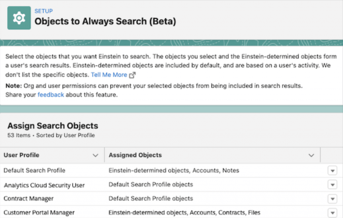 La page des objets de résultats de recherche a un nouveau nom (bêta)